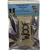 Small Woof Bone - DOG Treats (back view), Australian made dog treats by Huds and Toke