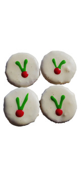 Christmas Holly DOG Treats - 40 PCE Bulk BUY, Australian made dog treats by Huds and Toke