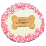 DOG Birthday Cake DOG Treat - Yoghurt - 1 PCE (packaging), Australian made dog treats by Huds and Toke