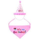 Dog Birthday Party Pom Pom - Hat and Bandana Set (close-up), Australian made dog treats by Huds and Toke