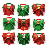 DOG AND CAT Christmas Sparkle Collar Bowtie (detail) — Australian made dog treats by Huds and Toke