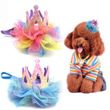 Princess Netting DOG Party HAT (back view), Australian made dog treats by Huds and Toke