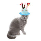 DOG or CAT Happy Birthday Cake Candle Party HAT (close-up), Australian made dog treats by Huds and Toke
