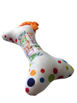 SOFT DOG TOY – HAPPY BIRTHDAY BONE - EMBROIDERED