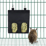 HAY BAG Hanging Pouch Small Animal Feeder (2 Hole), Australian made small pet treats by Huds and Toke