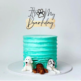 Acrylic DOG Birthday Cake Topper, Australian made dog treats by Huds and Toke