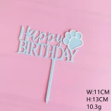 Acrylic DOG Birthday Cake Topper (detail) — Australian made dog treats by Huds and Toke
