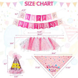 Pink DOG Birthday Spotty Tutu With Party HAT AND Bandana (packaging) — Australian made dog treats by Huds and Toke
