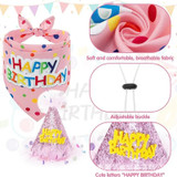 Pink DOG Birthday Spotty Tutu With Party HAT AND Bandana (lifestyle) — Australian made dog treats by Huds and Toke