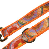 Orange DOT ART DOG Leads - Made IN Australia (close-up), Australian made dog treats by Huds and Toke