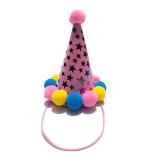 DOG Colourful POM POM Party HAT AND Bandana SET, Australian made dog treats by Huds and Toke