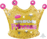 Happy Birthday Princess Crown DOG Balloon, Australian made dog treats by Huds and Toke