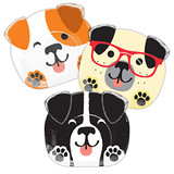 Cartoon DOG Themed Party Accessories (close-up), Australian made dog treats by Huds and Toke