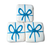Birthday Present Cookie - Pink AND Blue - DOG Treats (packaging), Australian made dog treats by Huds and Toke