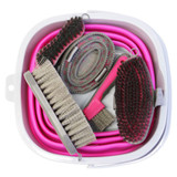 Showmaster Grooming KIT W/Collapsible Bucket – Pink W/Grey — Australian made pet treats by Huds and Toke