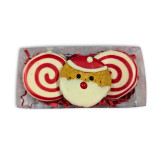 Santa AND Swirl Christmas Gift BOX - Christmas DOG Treat, Australian made dog treats by Huds and Toke