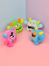 Crazy Monster Face DOG TOY With Ball - 1Pce (close-up), Australian made dog treats by Huds and Toke