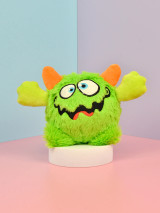 Crazy Monster Face DOG TOY With Ball - 1Pce (detail), Australian made dog treats by Huds and Toke