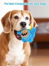 Crazy Monster Face DOG TOY With Ball - 1Pce (lifestyle), Australian made dog treats by Huds and Toke