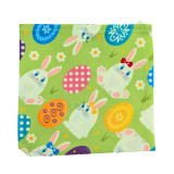 HUDS AND TOKE - DOG BANDANA - EASTER DOG BANDANA - LIGHT GREEN WITH BUNNIES AND EGGS