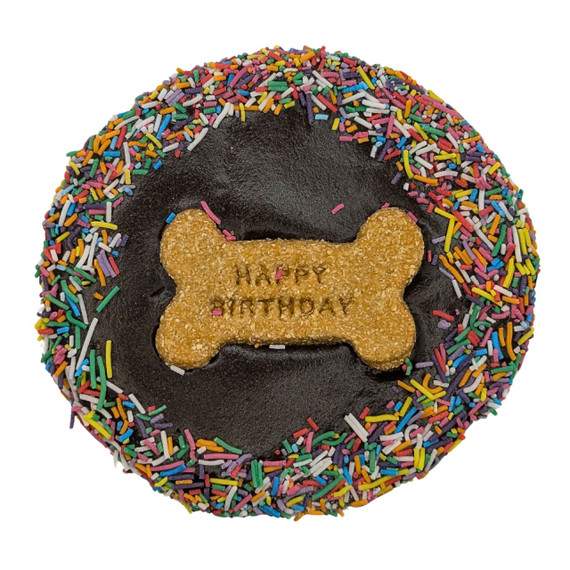 Multi Coloured Sprinkles Dog Birthday Cake Cookie Dog Treats
Australian Made - Carob Happy Birthday Cake