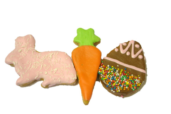 Easter Cookie MIX DOG Treats -3pce, Australian made dog treats by Huds and Toke