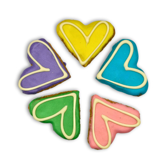 Big Doggy Love Heart Dog Cookie - Baked Gourmet Dog Treats