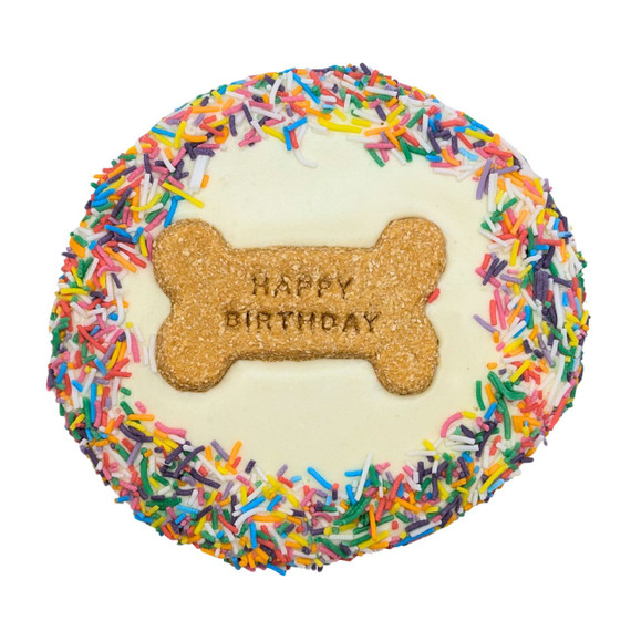 Multi Sprinkles Dog Birthday Cake Cookie Dog Treats
Australian Made - Yoghurt Happy Birthday Cake