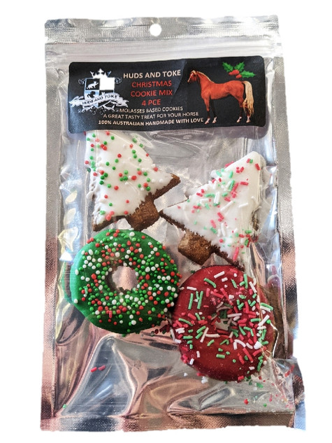 Horse Christmas Cookie MIX - 4Pce — Australian made horse treats by Huds and Toke
