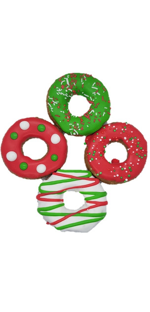 Christmas Horse Treat Pony Donut 2Pce (close-up), Australian made horse treats by Huds and Toke