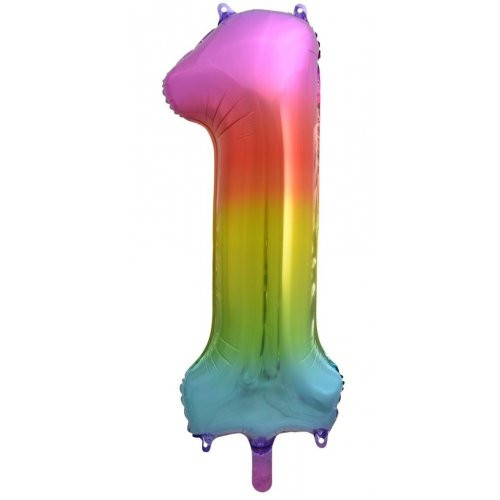 DOG OR CAT Birthday Party Numbered Balloons - Rainbow (close-up), Australian made dog treats by Huds and Toke