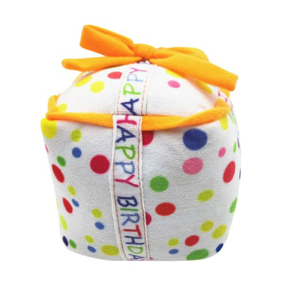 Soft DOG TOY – Happy Birthday Plush Present — Australian made dog treats by Huds and Toke