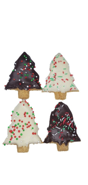 Christmas Tree DOG Treats - 36 PCE Bulk BUY, Australian made dog treats by Huds and Toke