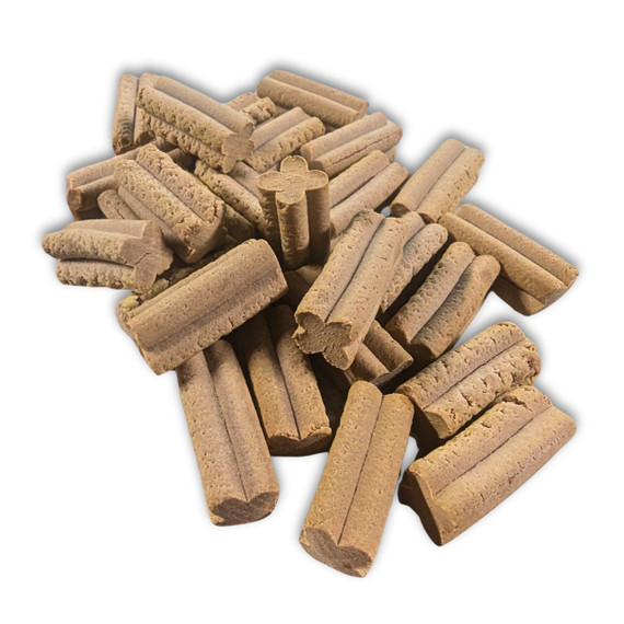 Milk Crunchies - With Carob - DOG Enrichment Treats - DOG OR Puppy... (back view) — Australian made dog treats by Huds and To