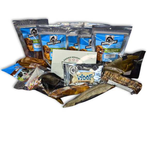 Premium Tail Wagging Bundle - DOG Treats (close-up) — Australian made dog treats by Huds and Toke