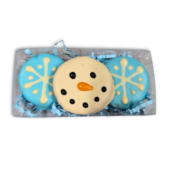 Snowman and Snowflake Christmas Gift Box - Dog Christmas Treats Snowman and Snowflake Christmas Gift Box - Dog Christmas Treats