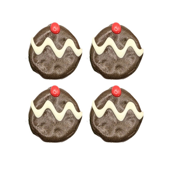 Carob Pudding Christmas Cookie - 40Pce - Christmas DOG Treat, Australian made dog treats by Huds and Toke