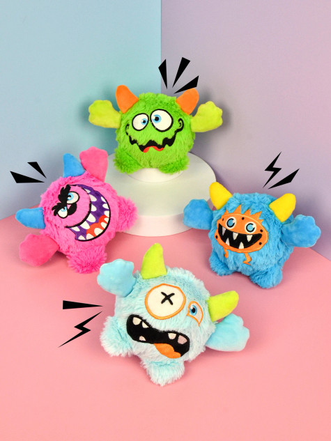 Crazy Monster Face 2 in 1 Toy - Huds and Toke Dog Toy
