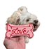 Doggy Large Love Bone Cookie - 13cm - Pink - Gourmet Dog Treat