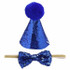 DOG Glitter Party Hats AND Bowties (back view), Australian made dog treats by Huds and Toke