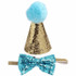 DOG Glitter Party Hats AND Bowties (back view), Australian made dog treats by Huds and Toke