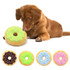 Doggy Donut Soft DOG TOY with Squeaker (close-up) — Australian made dog treats by Huds and Toke