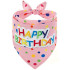 Pink DOG Birthday Spotty Tutu With Party HAT AND Bandana — Australian made dog treats by Huds and Toke