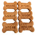 Naughty DOG Stamped Cookies - 200G - Peanut Butter Bone Cookies - DOG Treats (back view) — Australian made by Huds and Toke