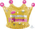 Happy Birthday Princess Crown DOG Balloon, Australian made dog treats by Huds and Toke