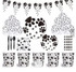 Black AND White DOG PAW Print Party Bundle Balloons Bunting Table C... (packaging), Australian made dog treats by Huds and T