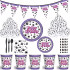 Purple AND Black Happy Birthday DOG PAW Print Party Bundle Balloons... (close-up) — Australian made dog treats by Huds and To