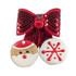 Christmas Cookie AND BOW TIE 3Pce BOX - Christmas DOG Treat (back view) — Australian made dog treats by Huds and Toke