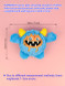 Crazy Monster Face DOG TOY With Ball - 1Pce (packaging), Australian made dog treats by Huds and Toke