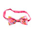 HUDS AND TOKE - EASTER BOW TIE - DOG AND CAT EASTER BOW TIE - NEON PINK WITH BUNNIES